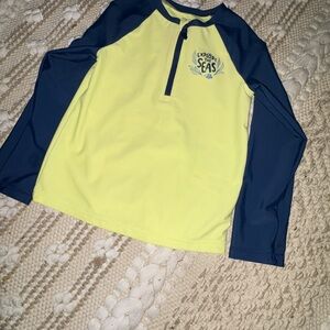 Carter's Kids Swim Rashguard - Navy and Yellow